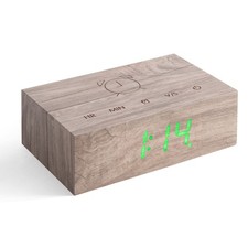 USB Wooden Alarm Clock With