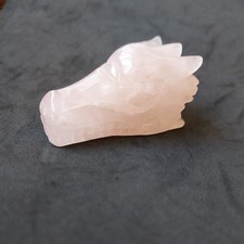 Rose Quartz Dragon Head