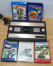 Retro Mattel Electronics Intellivision Console & Games Tested Working.