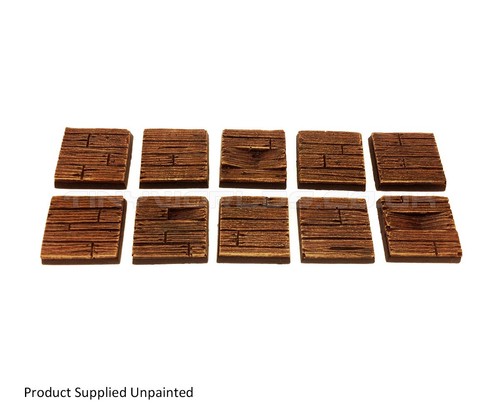 Wargames 25mm wood plank - 10, x