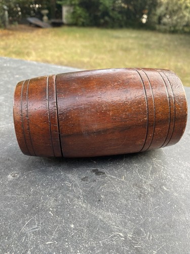 Small antique treen oak - small,