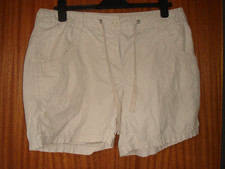 TU Ladies Cotton Beige Shorts Size UK16