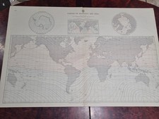 Admiralty Chart 5383 Curves of Magnetic Dip 1965 The World Hydrographic Office
