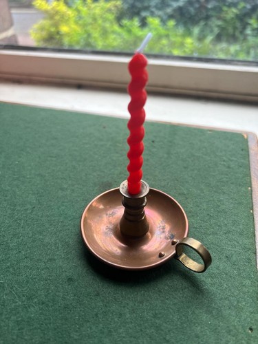 Tiny vintage copper thumb hold