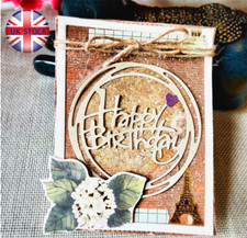 Happy Birthday Circle  Metal