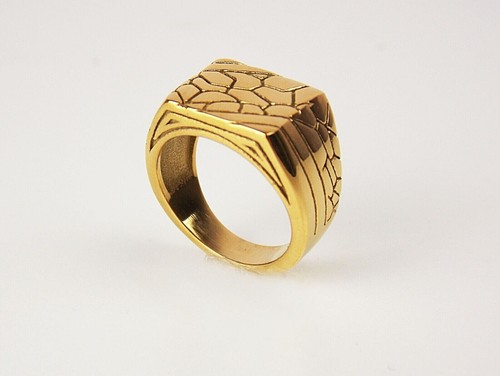 Signet ring men women crack - men,
