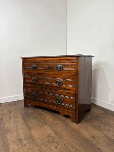 Edwardian satinwood chest - edwardian,