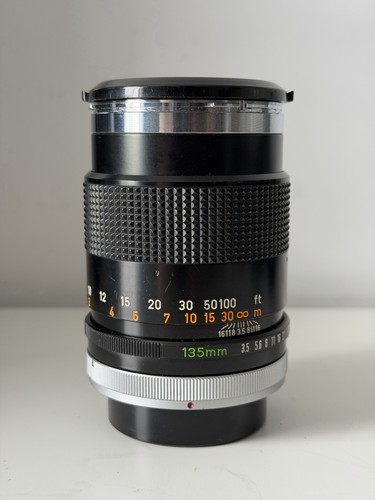 Canon 135mm 5 chrome - fd, f/3.5