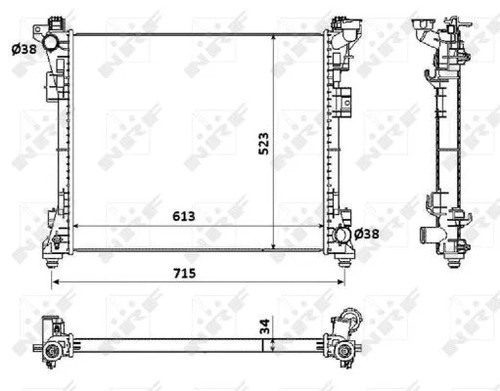 Radiator engine cooling fits - radiator,