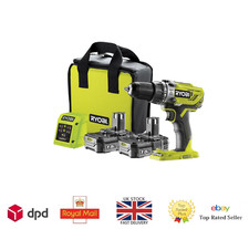 Ryobi 18v Combi Drill Cordless R18PD3-215S 18V Li-ion  2 x 1.5Ah Charger Bag