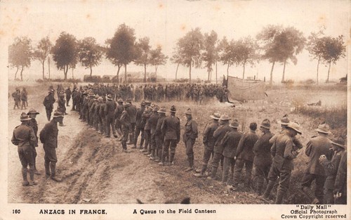 Postcard military wwi anzacs - postcard,
