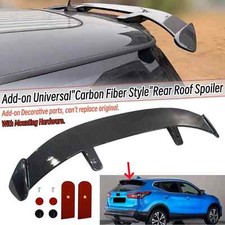 Carbon Fiber Style Universal Rear Roof Spoiler Wing For Nissan Qashqai 2014-2021