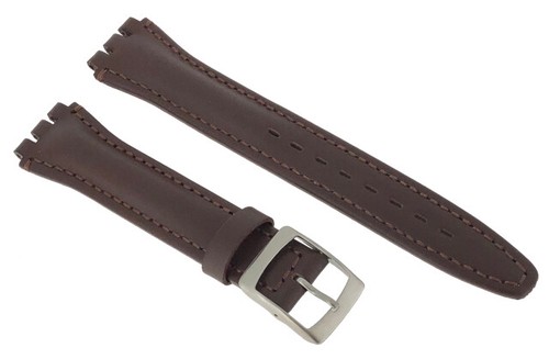 Brown genuine leather 17mm - brown,