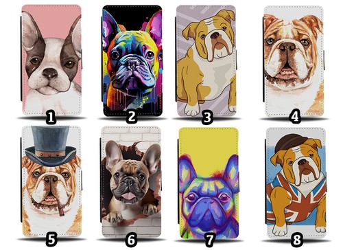 Bulldog flip wallet case - flip, bull