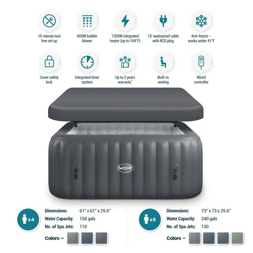 Inflatable hot tub - inflatable, 6