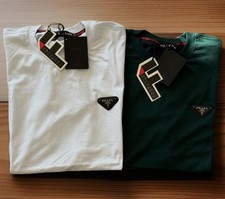 Prada Mens Logo T-Shirts sizing in description with proof of purchase