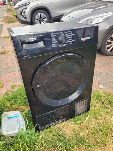 Beko tumble dryer door - tumble, in
