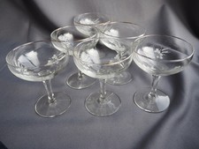 6 vintage champayne coupe