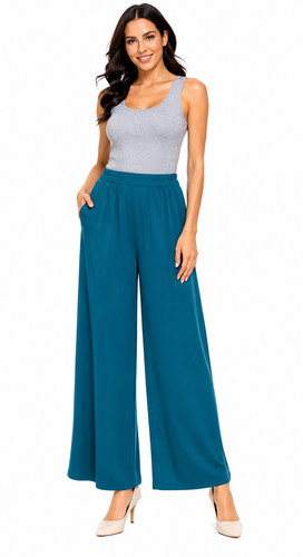 Women plain wide leg - women's,