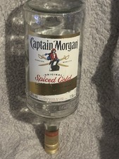 Captain Morgan Spiced Gold Rum - Empty Glass Bottle - 1.5ltr Optic