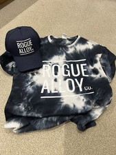 Rogue Alloy Short Sleeve Shirt Tie Dyed Baseball Cap Hat SnapBack Wheels XL New