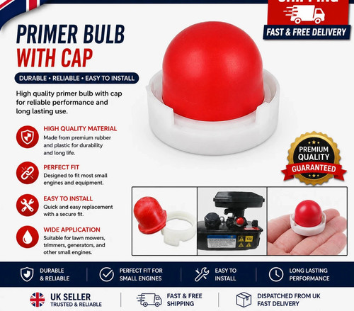 Sturdy red petrol fuel primer - sturdy,