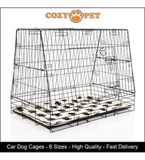 Car Dog Cage + Vet Bed  Cozy Pet 36" Large Size Puppy Travel Crate Carrier CDC06