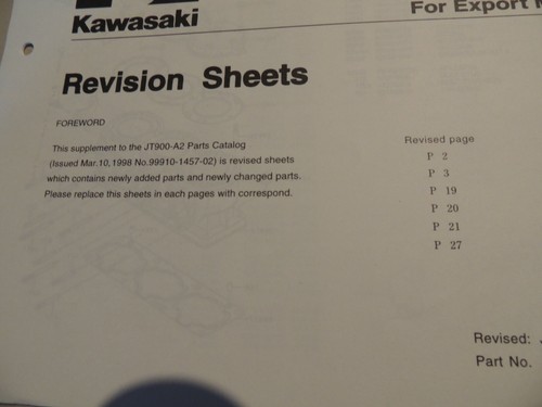 1998 parts catalog - catalog, add