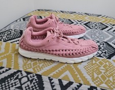 VGC Womens Pink Nike Mayfly Woven Suede Trainers size 5 EU 38.5