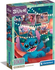 Disney Stitch 1000pc Puzzle With Stitch Poster Ages 14 Over