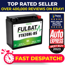 FTX20HL-BS GEL Fulbat Motorcycle Battery