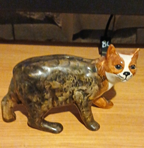 Rushton pottery manx cat - rushton,