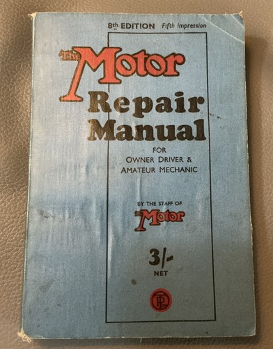 The motor repair - manual, for