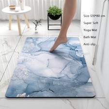 Bath Rugs yoga mat Kitchen Carpet Floor Toilet Non-slip Rubber 120*80 cm Absorb