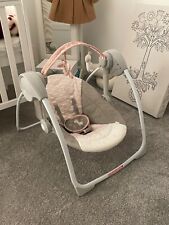 Ingenuity Portable Baby Swing - boxed - pink/grey Flora the Unicorn
