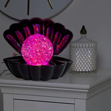 LED Black Gloss Shell Lamp