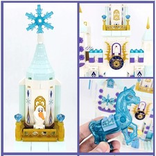 Disney Frozen Dream Princess Elsa Ice Castle Princess Magic Castle Set Building