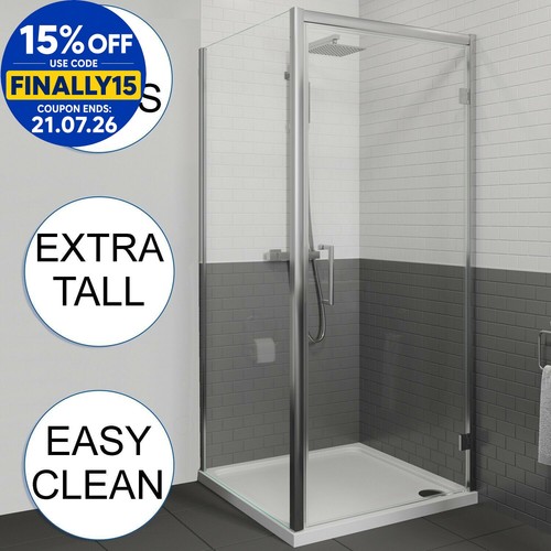 Framed hinged 8mm shower - hinged,