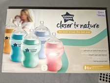 5x Tommee Tippee Fiesta Closer to Nature Baby Bottles Slow Flow 260ml Anti-Colic