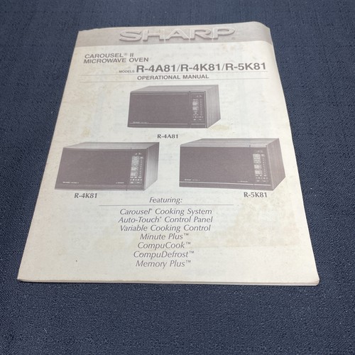 Sharp carousel microwave - sharp,
