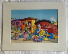 Gill Guile signed and mounted