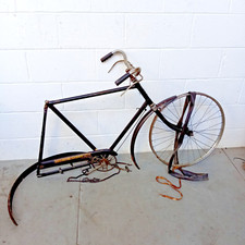 Large Frame Hercules Bicycle Frame & Misc Bike Parts – Ideal for Restoration