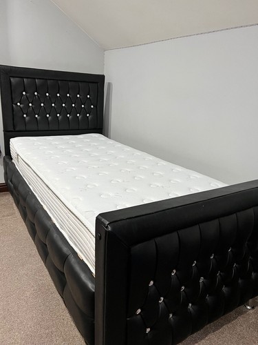 Single bed with headboard - headboard, &