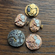 5 x Omega Ladies Watch Movements for Repair or Parts, 2 Good Balances (K65)