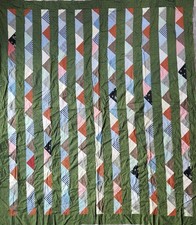 Set 2x Antique 1890s Green