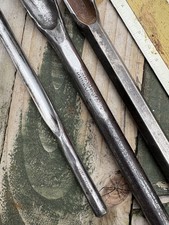 3 Rare W Marples Antique Stone Masons Chisels  