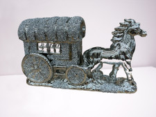 Horse With Round Wagon Buggy