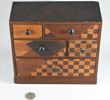 VINTAGE RETRO MINIATURE CHEST OF DRAWERS BOX 18cm Wide