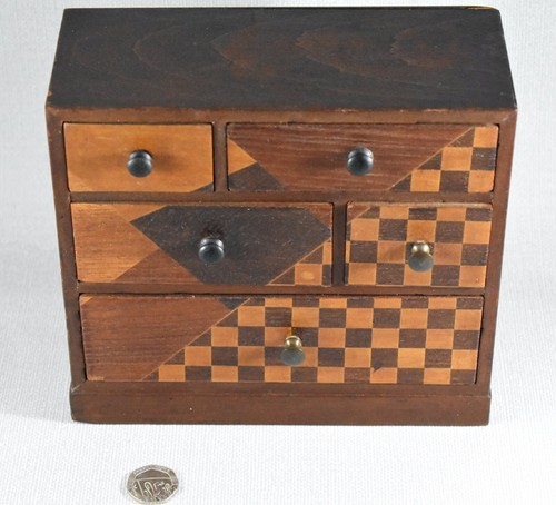 Vintage retro miniature chest - vintage,