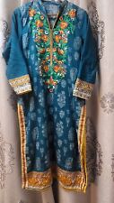 Indian Pakistani Women Long Kurti Kurta Top, Casual Stitched Kameez Tunic